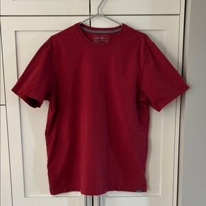 Eddie Bauer Men's Short Sleeve Red Tee